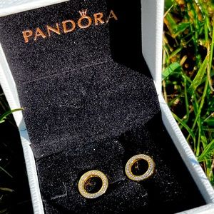 Pandora Circular CZ Studs